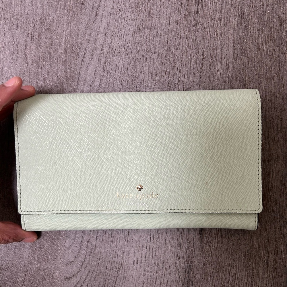 Kate Spade Mint Green Clutch